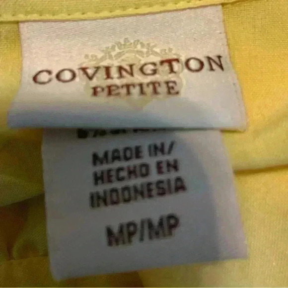 Covington Petite Women's Blouse Stretch Size Medium Petite Top - Picture 8 of 8